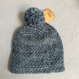 Field & Stream Blue Knit Beanie with Pom Pom